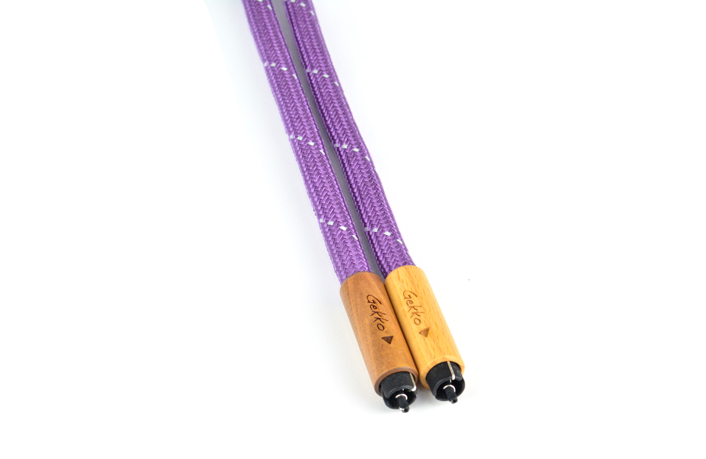 ビンテージ rcaケーブル　???×WE \"Purple Rain\" VintageJoin US・GE社 vintageエナメル線 RCAケーブル 1mペア